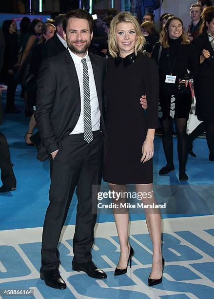 Charlie Day and Mary Elizabeth Ellis attend the UK Premiere of "Horrible Bosses 2" at Odeon West End on November 12, 2014 in London, England.