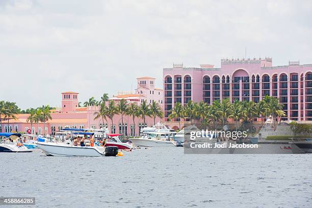 love local:  boating on the ocean - boca raton stock pictures, royalty-free photos & images