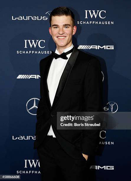 Actor Patrick Moelleken poses prior to the Laureus Media Award 2014 at Grand Hyatt Hotel on November 12, 2014 in Berlin, Germany.