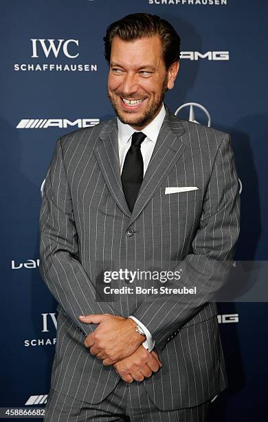 Henrik Ekdahl, managing director of IWC Northern Europe poses prior to the Laureus Media Award 2014 at Grand Hyatt Hotel on November 12, 2014 in...