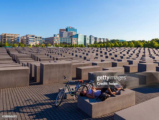 memorial to the murdered jews of europe - monument to the murdered jews of europe stock pictures, royalty-free photos & images