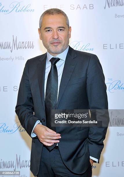Designer Elie Saab attends Elie Saab Ready To Wear Spring 2015 Presentation & Luncheon at Neiman Marcus on November 12, 2014 in Beverly Hills,...