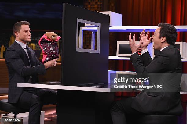 Channing Tatum Visits "The Tonight Show Starring Jimmy Fallon" at Rockefeller Center on November 12, 2014 in New York City.