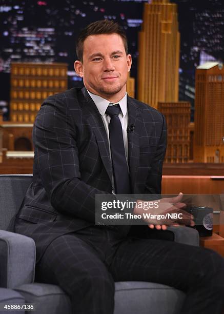 Channing Tatum Visits "The Tonight Show Starring Jimmy Fallon" at Rockefeller Center on November 12, 2014 in New York City.