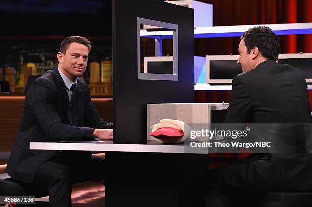 Channing Tatum Visits "The Tonight Show Starring Jimmy Fallon" at Rockefeller Center on November 12, 2014 in New York City.