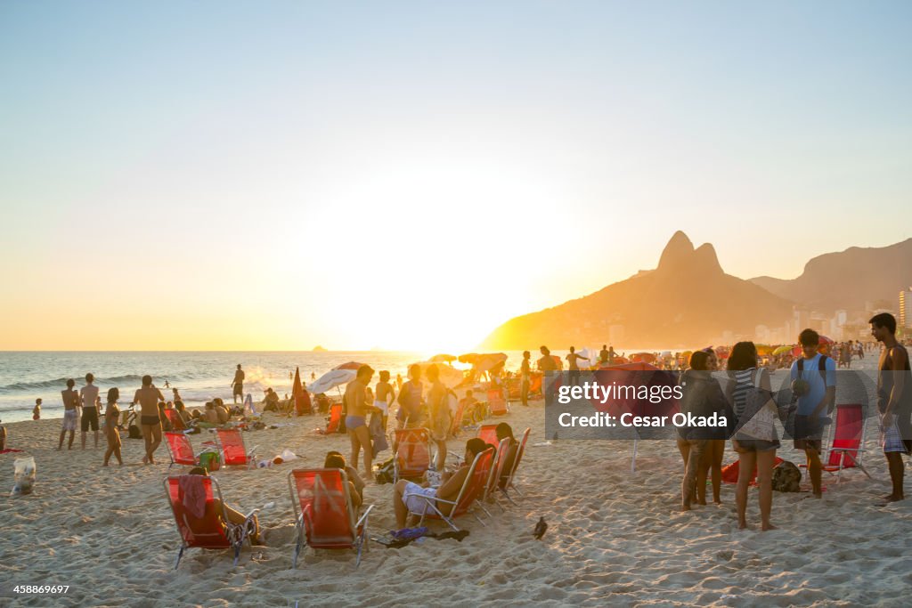 Sunset at Ipanema