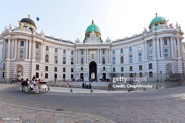 palácio de hofburg, viena, kaiserappartements. - palácio imagens e fotografias de stock