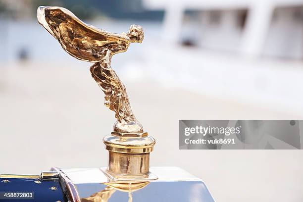 spirit of ecstasy - classic rolls royce stock pictures, royalty-free photos & images