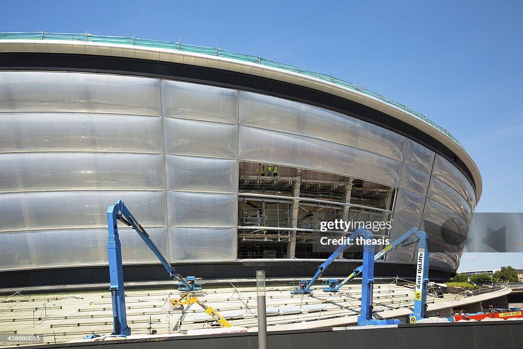 Construction of the Scottish Hydro Arena, Glasgow