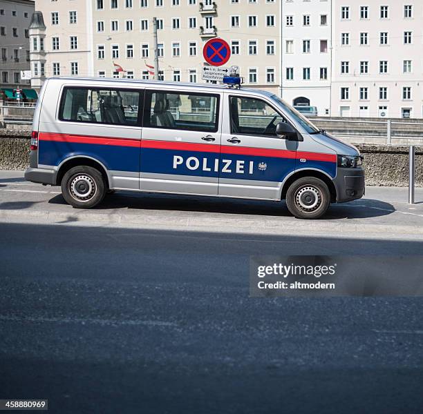 austrian police car - austria police stock pictures, royalty-free photos & images