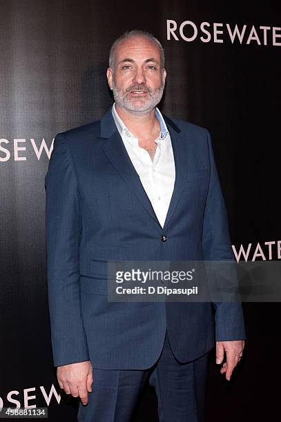 Actor Kim Bodnia attends the "Rosewater" New York Premiere at AMC Lincoln Square Theater on November 12, 2014 in New York City.