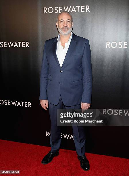 Kim Bodnia attends "Rosewater" New York Premiere at AMC Lincoln Square Theater on November 12, 2014 in New York City.