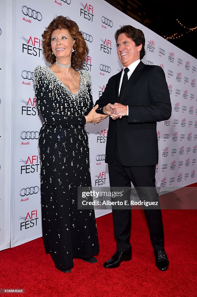 AFI FEST 2014 Presented By Audi's Special Tribute To Sophia Loren - Red Carpet
