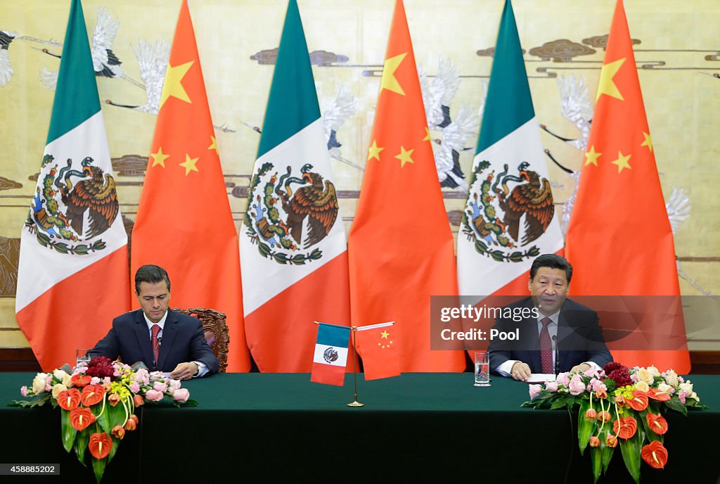 Mexico's President Enrique Pena Nieto Visits China