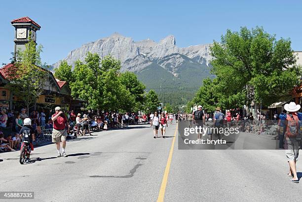 canada day - canmore stockfoto's en -beelden