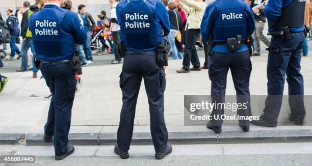 belgian police - belgium police stock pictures, royalty-free photos & images