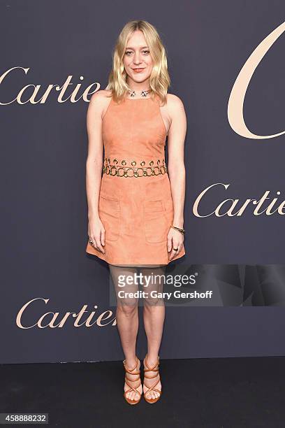 Actress Chloe Sevigny attends the Maison Cartier 100th anniversary celebration of their emblem La Panthere De Cartier! at Skylight Clarkson Sq on...