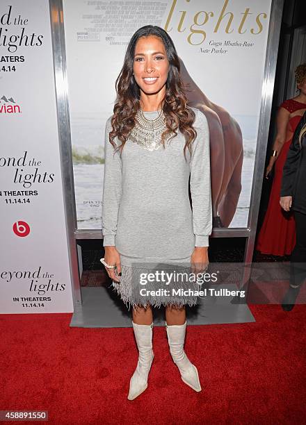 Actress Kristen Bellamy attends the premiere of Relativity Studios and BET Networks' film "Beyond The Lights" at ArcLight Hollywood on November 12,...