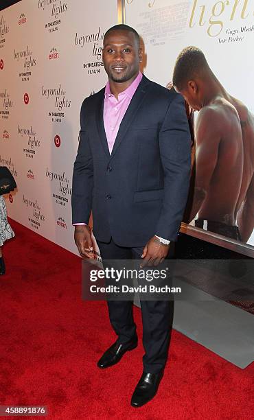 Thomas Q. Jones attends the Premiere of Relativity Studios and BET Networks' "Beyond The Lights" at ArcLight Hollywood on November 12, 2014 in...