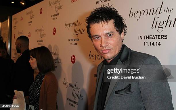 Jesse Woodrow attends the Premiere of Relativity Studios and BET Networks' "Beyond The Lights" at ArcLight Hollywood on November 12, 2014 in...