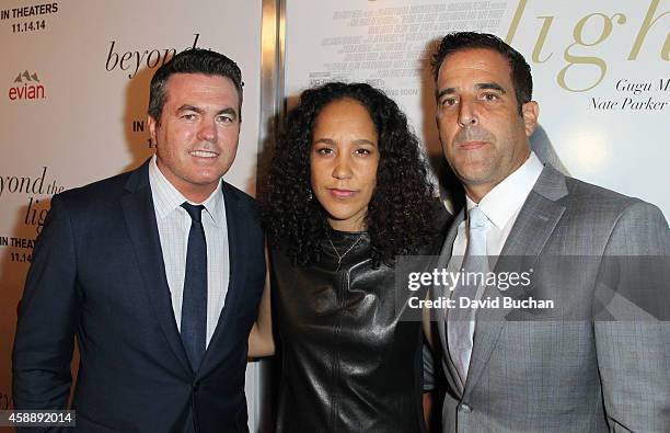 President of Relativity Studios Tucker Tooley, Director Gina Prince-Bythewood and Happy Walters Co-Chief Operating Officer attend the Premiere of...