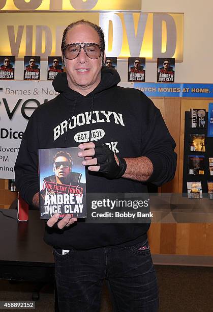 Andrew Dice Clay attends his book signing at Barnes & Noble Staten Island on November 12, 2014 in New York, New York.