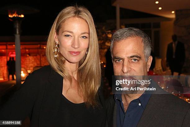 Model Elaine Irwin and Mark Emanuel attend David Webb Presents "The Tool Chest Collection" on November 12, 2014 in Beverly Hills, California.