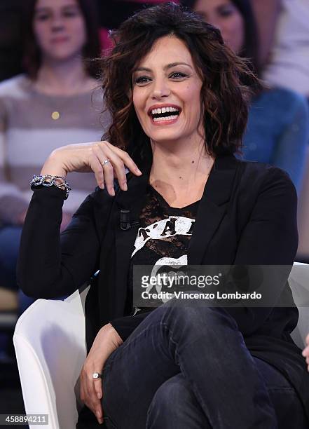 Alessia Barela appears on Italian tv show 'Quelli Che Il Calcio' on December 22, 2013 in Milan, Italy.