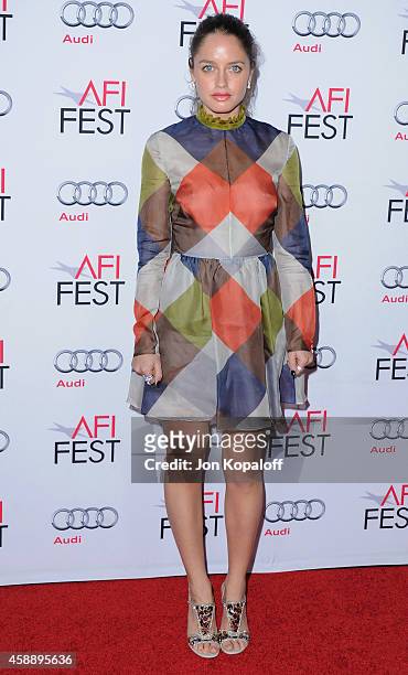 Actress Matilde Gioli arrives at AFI FEST 2014 Presented By Audi A Special Tribute To Sophia Loren at Dolby Theatre on November 12, 2014 in...