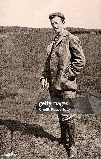 Jerome Travers Allan of Great Britain, amateur golf champion at Muirfield, circa 1897.