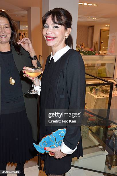 Fashion designer Frederique Lopez attensd the 'Stone for Bonpoint' : New Jewellery Collection : Cocktail Party At Bonpoint Shop Avenue Montaigne on...