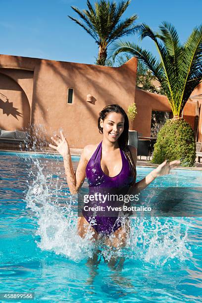 Model Nabilla is photographed for Self Assignment on October 30, 2013 in Marrakech, Morocco.