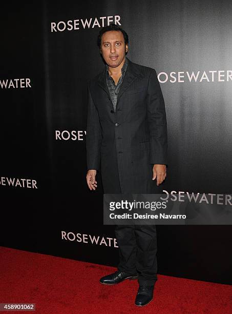 Actor Aasif Mandvi attends "Rosewater" New York Premiere at AMC Lincoln Square Theater on November 12, 2014 in New York City.