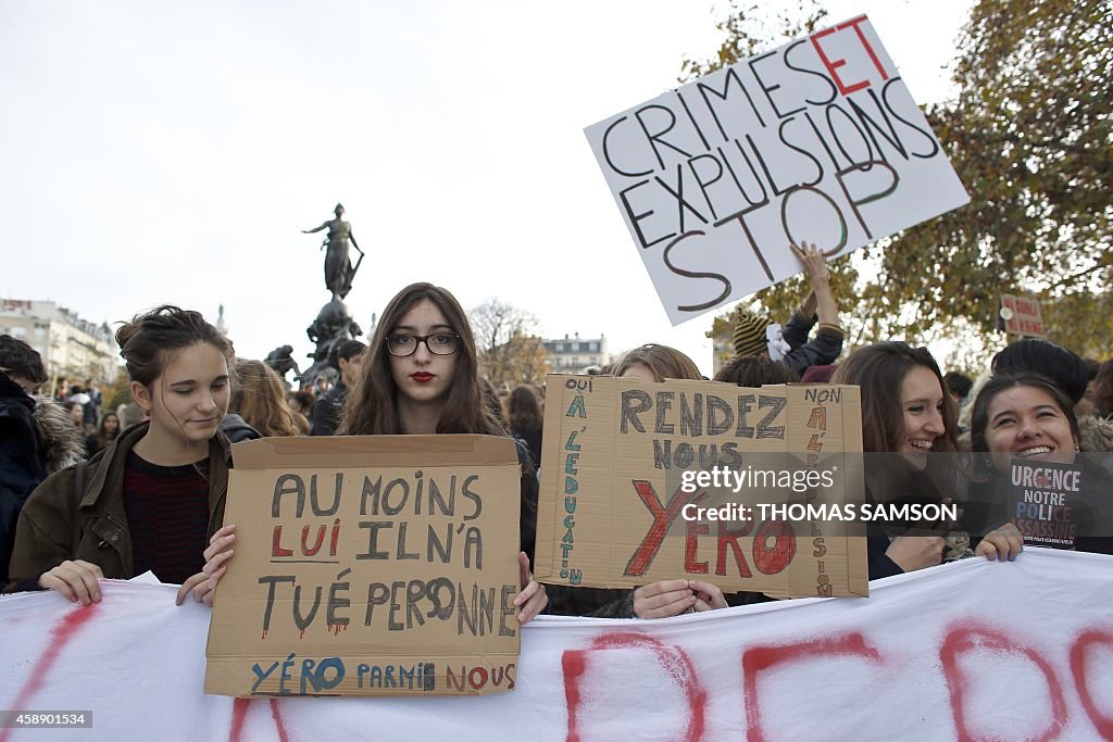 FRANCE-STUDENTS-DEMONSTRATION