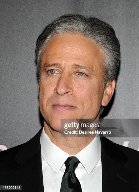 Director/writer/producer Jon Stewart attends "Rosewater" New York Premiere at AMC Lincoln Square Theater on November 12, 2014 in New York City.