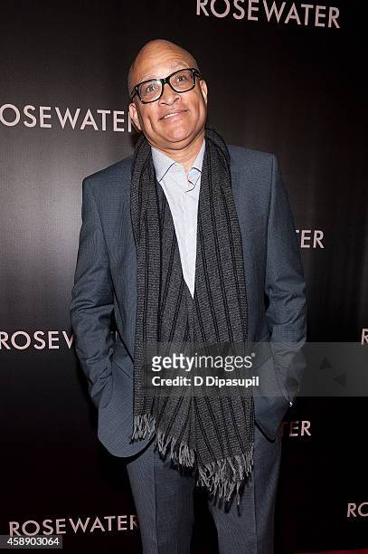 Larry Wilmore attends the "Rosewater" New York Premiere at AMC Lincoln Square Theater on November 12, 2014 in New York City.