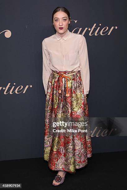 Mia Moretti attends The Maison Cartier Celebrates 100th Anniversary Of Their Emblem La Panthere De Cartier! at Skylight Clarkson Sq on November 12,...