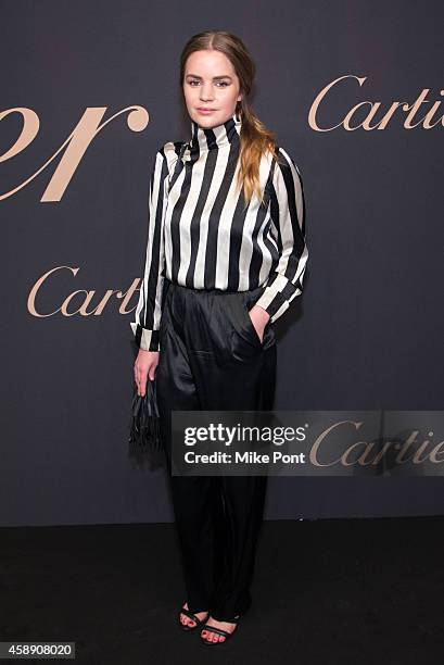 Sabine Engesnes attends The Maison Cartier Celebrates 100th Anniversary Of Their Emblem La Panthere De Cartier! at Skylight Clarkson Sq on November...