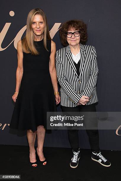 Sandra Brant and Ingrid Sischy attend The Maison Cartier Celebrates 100th Anniversary Of Their Emblem La Panthere De Cartier! at Skylight Clarkson Sq...