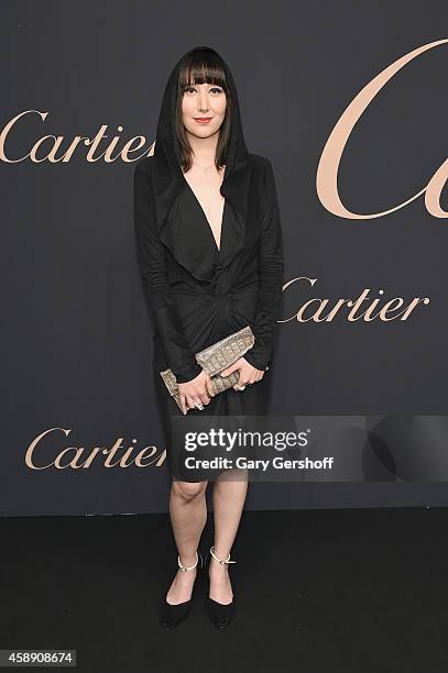 Singer Karen O attends the Maison Cartier 100th anniversary celebration of their emblem La Panthere De Cartier! at Skylight Clarkson Sq on November...