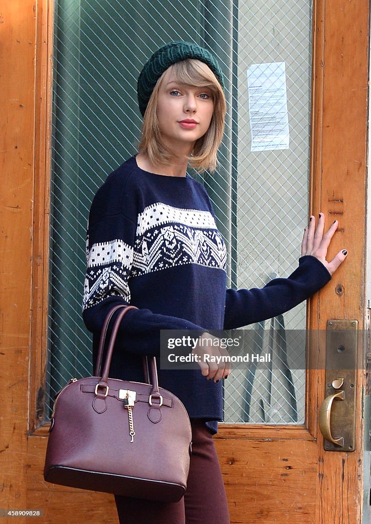 Celebrity Sightings In New York City - November 13, 2014