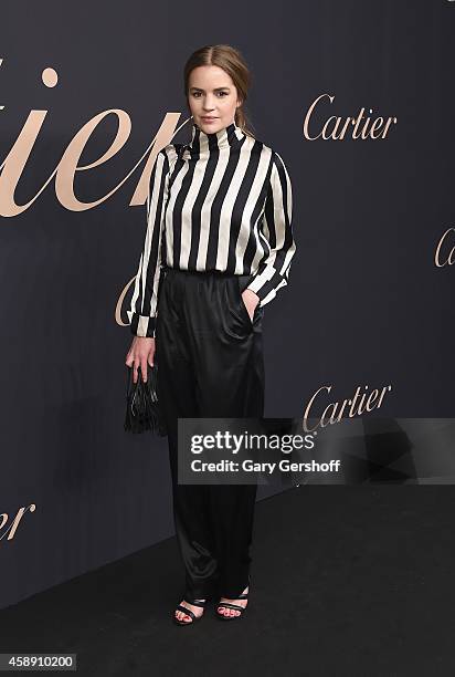 Sabine Engesnes attends the Maison Cartier 100th anniversary celebration of their emblem La Panthere De Cartier! at Skylight Clarkson Sq on November...