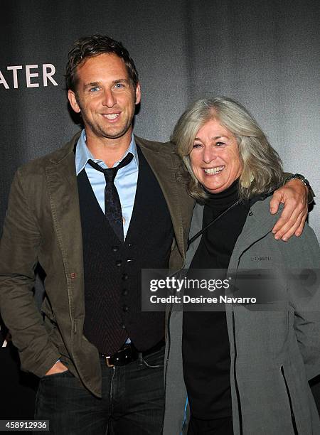 Actor Josh Lucas and his mother attend "Rosewater" New York Premiere at AMC Lincoln Square Theater on November 12, 2014 in New York City.