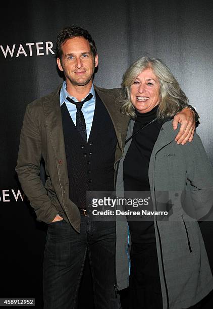 Actor Josh Lucas and his mohter attend "Rosewater" New York Premiere at AMC Lincoln Square Theater on November 12, 2014 in New York City.