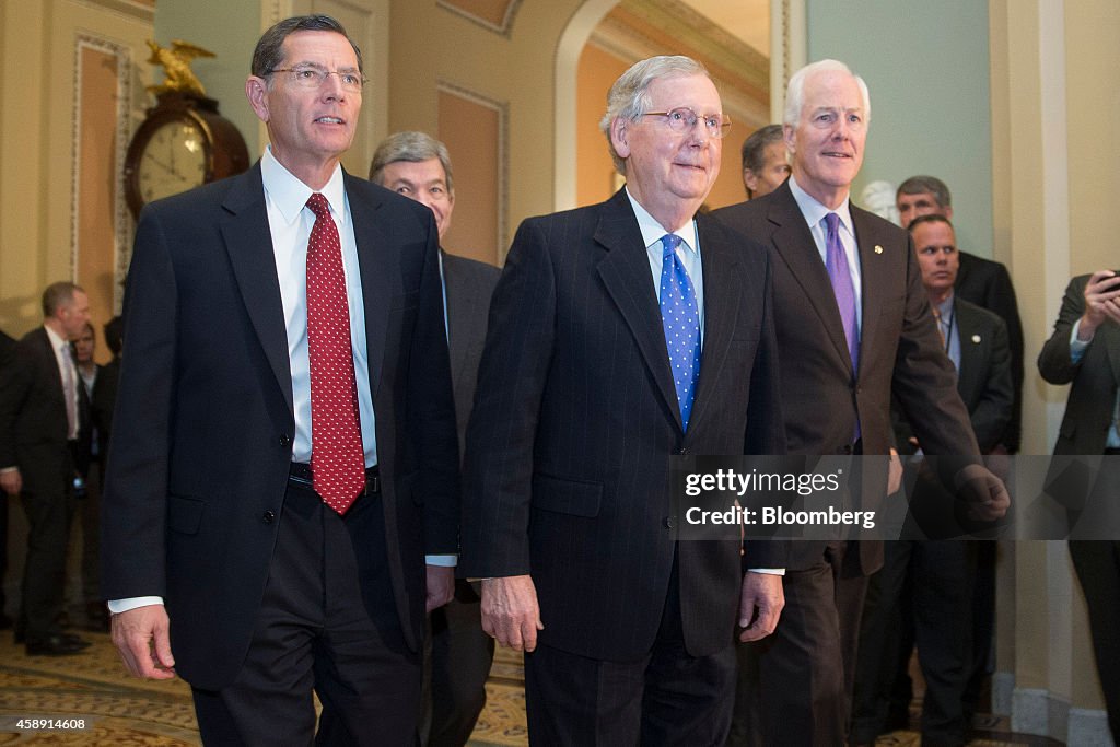 Senate Republicans And Democrats Vote On New Leadership