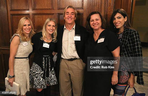 Jodi Gold, Jennifer Feldman, Founder and CEO of Common Sense James Streyer, Linda Burch and Heba Abedin attend Touchscreen Generation: How Technology...