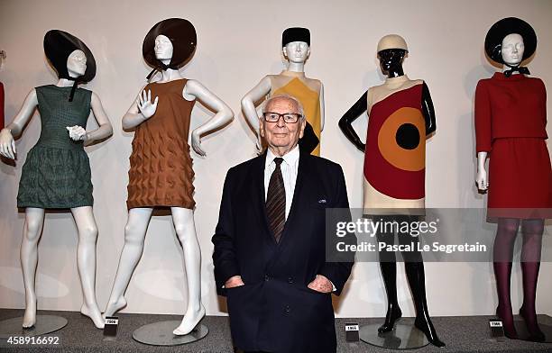 Pierre Cardin attends an Opening Cocktail at Musee Pierre Cardin on November 13, 2014 in Paris, France.