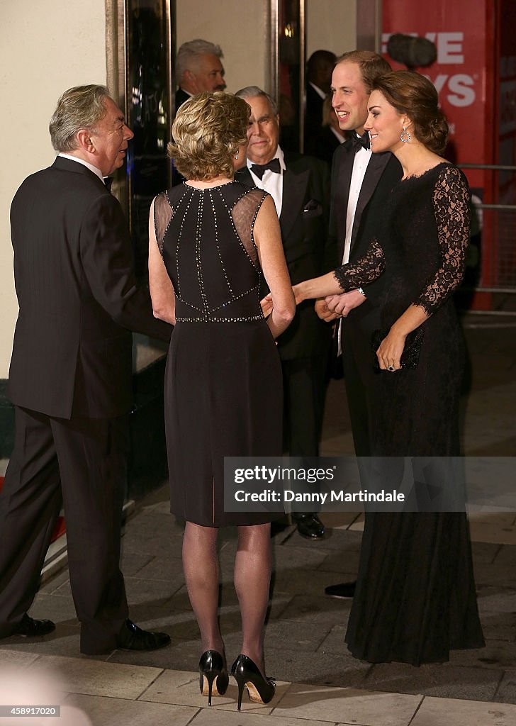 The Duke And Duchess Of Cambridge Attend The Royal Variety Performance