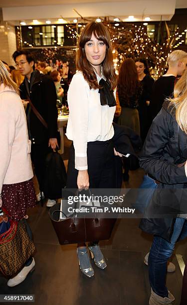 Laura Jackson attends 'The Molton Brown Splendid Christmas' Party' at the flagship store on Regent Street on November 13, 2014 in London, England.