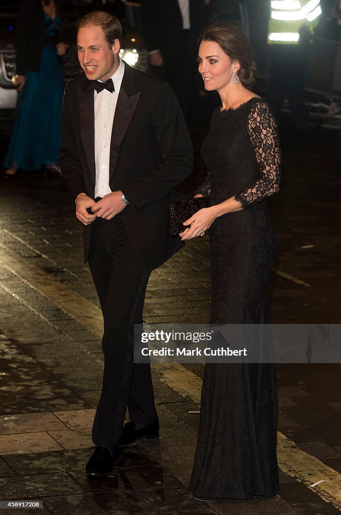 The Duke And Duchess Of Cambridge Attend The Royal Variety Performance